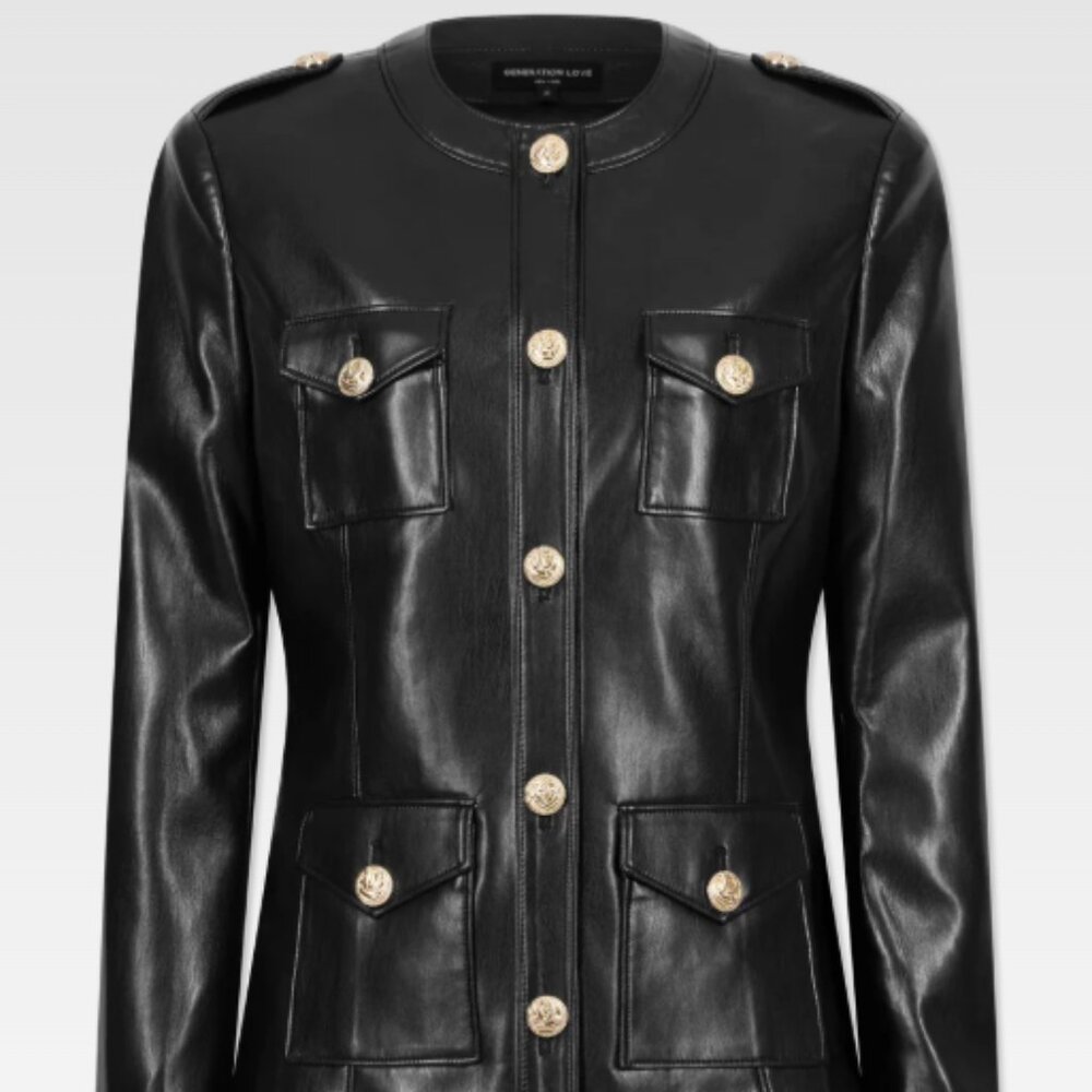 Generation Love Larsine Vegan Leather Blazer